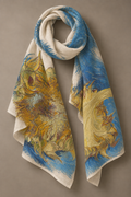 Sunflowers Scarf — ARTTIKA Yellow Collection product mockup