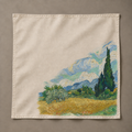 Wheat Field with Cypresses Bandana — ARTTIKA Yellow Collection product mockup