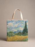 Wheat Field with Cypresses Tote — ARTTIKA Yellow Collection product mockup