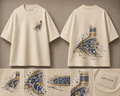 Enameled and Gilded Bottle Oversized Tee — ARTTIKA product hero