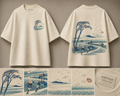 Ejiri in Suruga Province Oversized Tee — ARTTIKA product hero