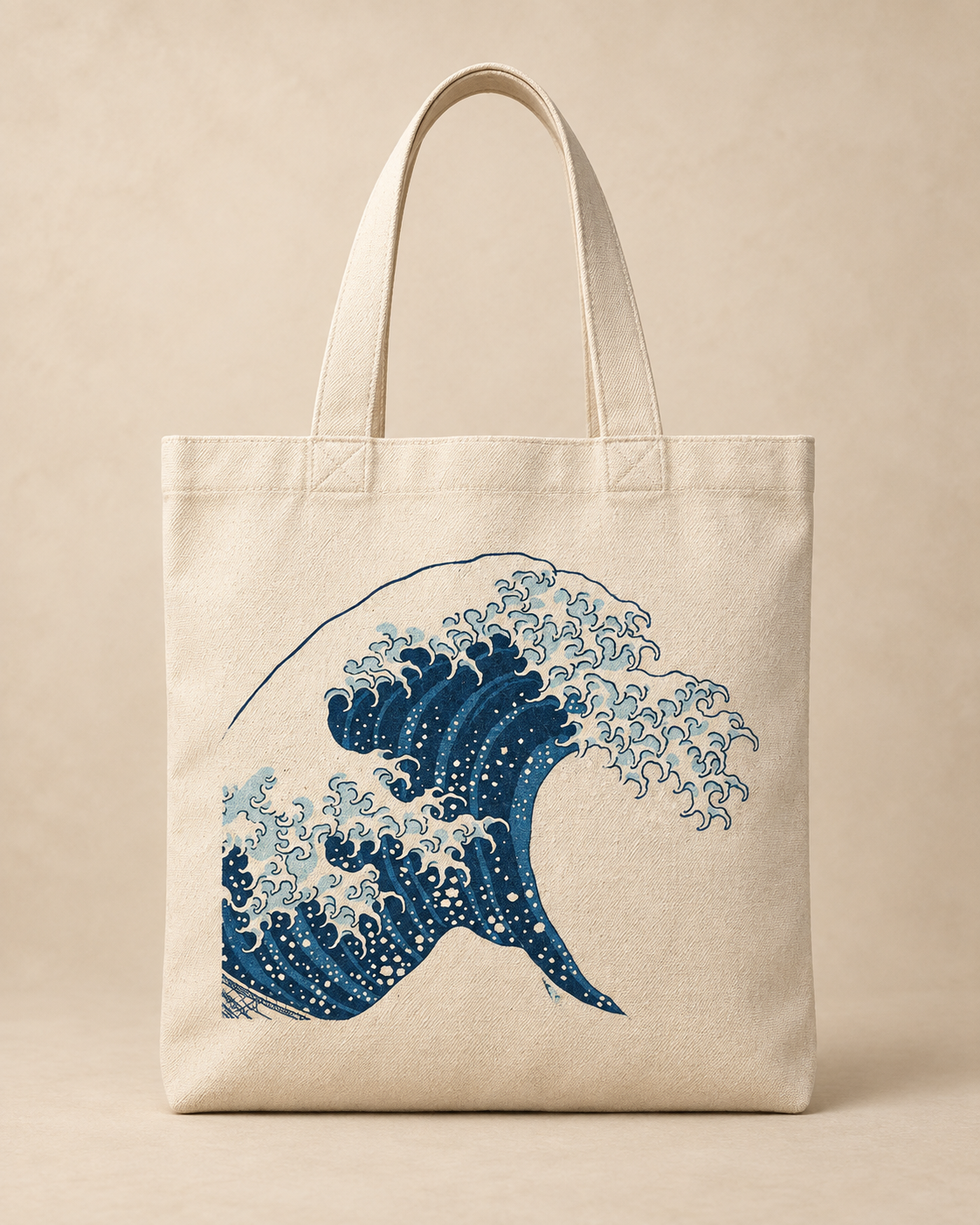The Great Wave Canvas Tote — ARTTIKA product hero