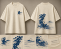 Storm below Mount Fuji Oversized Tee — ARTTIKA product hero