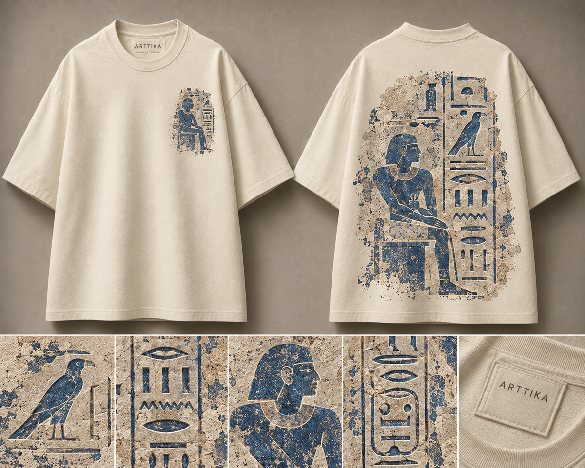 Stela of the Steward Mentuwoser Oversized Tee — ARTTIKA product hero