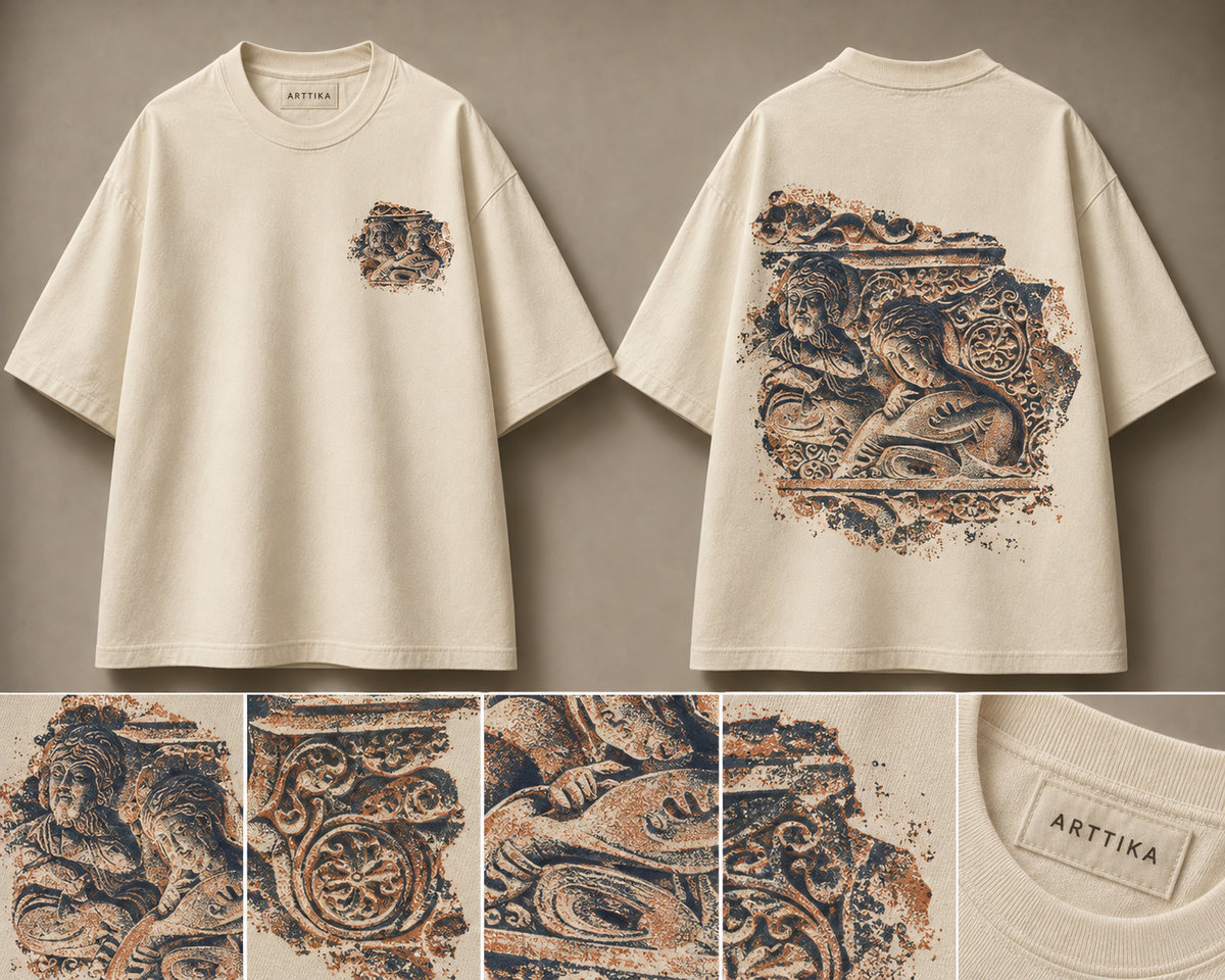Mold Fragment with Musicians Oversized Tee — ARTTIKA product hero