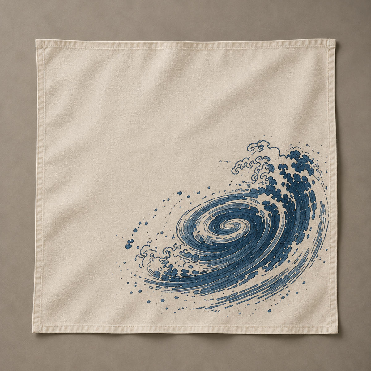 The Whirlpools of Awa bandana concept — object view