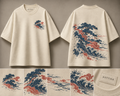 The Great Battle at Horikawa Oversized Tee — ARTTIKA product hero